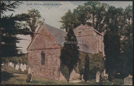 Studland Church Dorset Photochrom Postcard