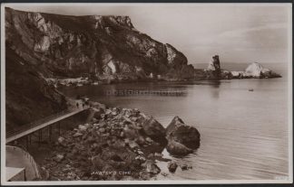 Anstey's Cove Devon RPPC Postcard