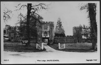 Shute School West Lodge Frith's Postcard