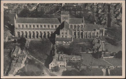 Winchester Cathedral Air View Postcard