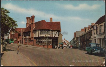 Milford-On-Sea High Street Postcard