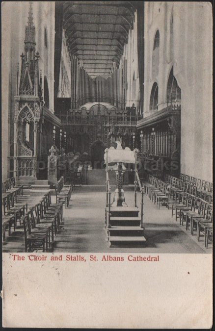 St. Albans Cathedral 1906 Postcard