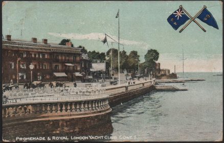 Cowes Royal London Yacht Club 1910 Postcard