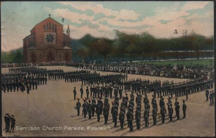 Woolwich Barracks Garrison Postcard c.1918