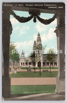 Franco-Briitish Exhibition 1908 Duplex Franked Postcard