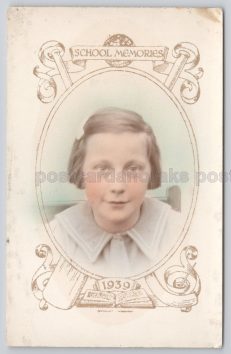 School Memories 1939 Postcard