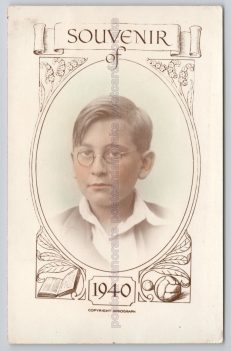 School Memories 1940 Postcard