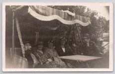 Five Women On Swing Studio Portrait Postcard RPPC