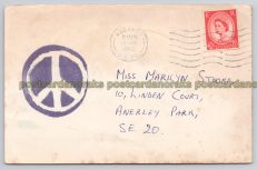Campaign For Nuclear Disarmament Penge 1962 Postcard