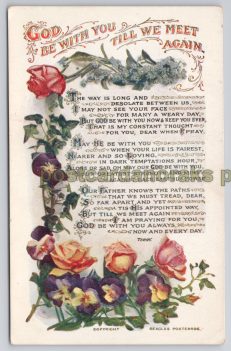 God Be With You Postcard Published by Beagles Co.