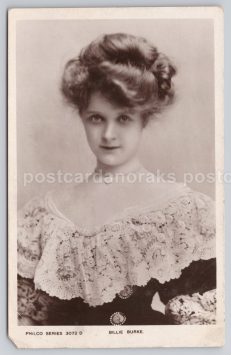 Postcard Actress Billie Burke -Real Photo RPPC Publisher Philco 1905