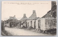 Postcard Chatillon France WW1 Damage