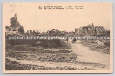 Postcard Armentieres Red Cross Committee War Damage