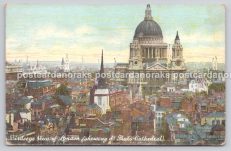 Postcard St. Pauls Cathedral London 1907