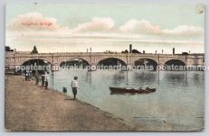 Kingston Bridge Vintage Postcard c.1918