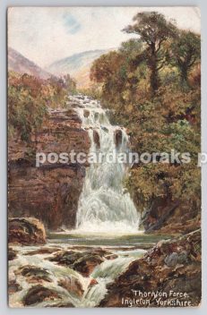 Ingleton Thornton Force Yorkshire 1914 Postcard