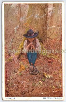 Canziani Artist Piper Of Dreams 1935 Postcard