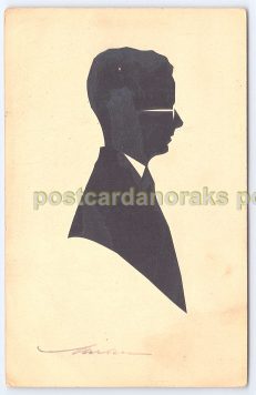 Portarit c.1942 Silhouette Postcard
