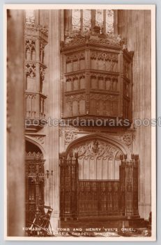 Windsor Edward IV Henry VII St. George's Postcard