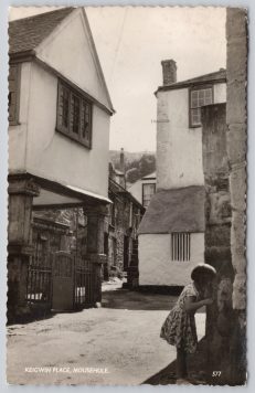 Mousehole Keigwin Cornwall 1967 RPPC Postcard