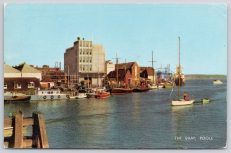 Poole Quay Harbour 1972 Postcard