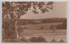 Witton Castle Sepia Vintage Postcard