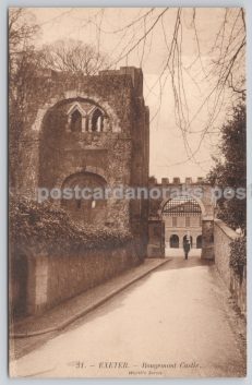 Exeter Rougemont Castle c.1918 Postcard