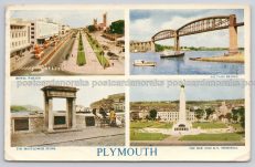 Plymouth Saltash Mayflower 1955 Postcard
