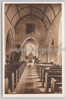 Branscombe Church Sepia Devon Postcard