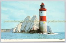 Lighthouse Needles IOW Isle Of Wight Postcard