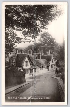 Shanklin Old Village Isle Of Wight Postcard RPPC