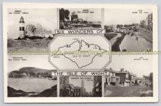Isle Of Wight Six Wonders 1960 Postcard