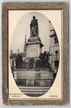 Gladstone Statue c.1913-18 Postcard