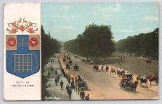 Rotten Row London Heraldic Series c.1909 Postcard