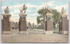 Hampton Court West Gate Antique 1908 Postcard