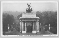 London Wellington Arch Rotary Photo 1913 Postcard