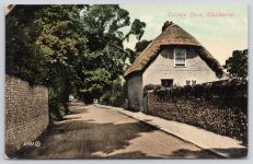 Chichester College Lane 1907 Postcard